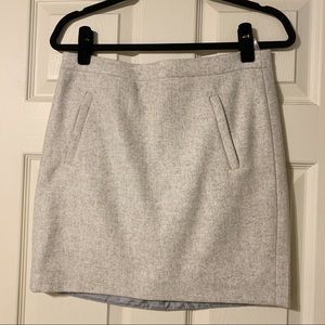 J. Crew Wool Mini Skirt